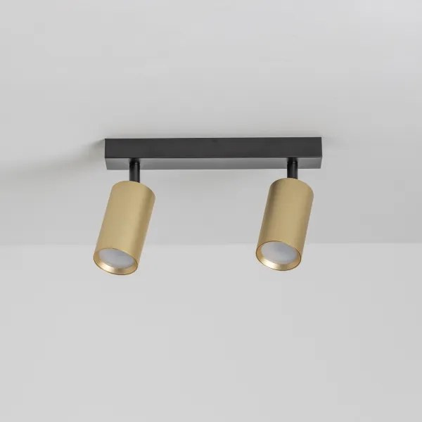 Brilagi - Bodové svietidlo SELE GOLDEN 2xGU10/30W/230V čierna/zlatá