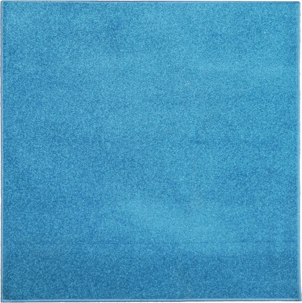 AladinWorld Expres, Kusový koberec Eton tyrkys štvorec, 400x400, modrá, obývacia izba