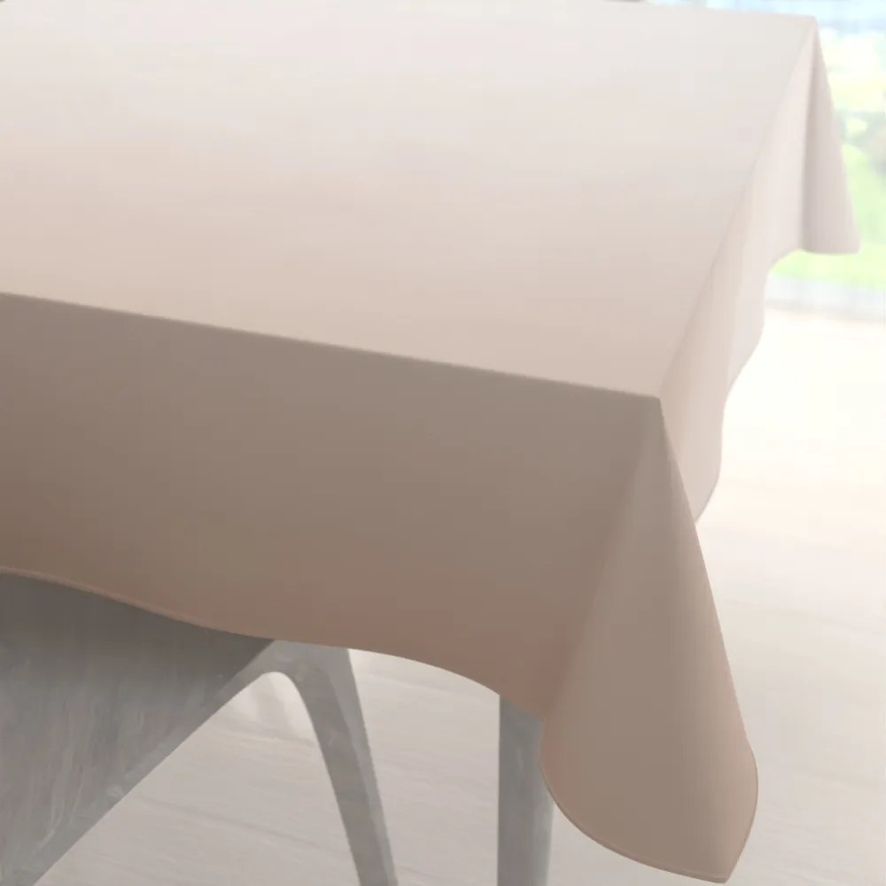 Biante Veľký teflónový štvorcový obrus TF-096 Púdrovo béžový bez vzoru 280x280 cm