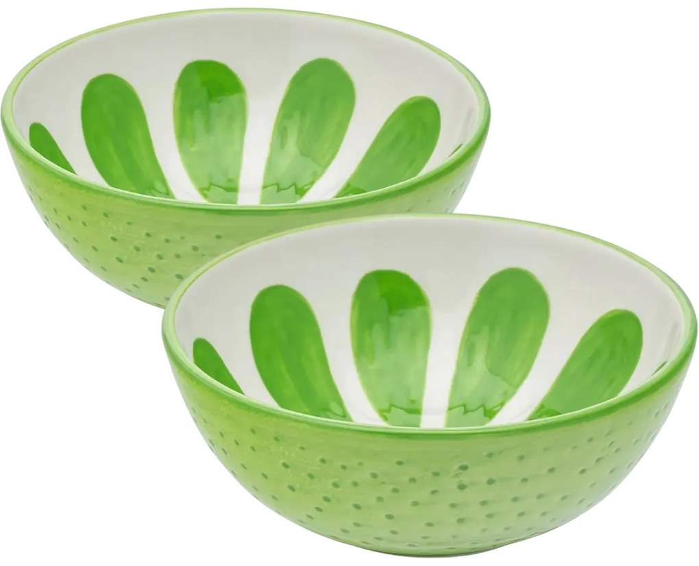 Altom Sada keramických misek Tropicana limetka12,5 cm, 2 ks