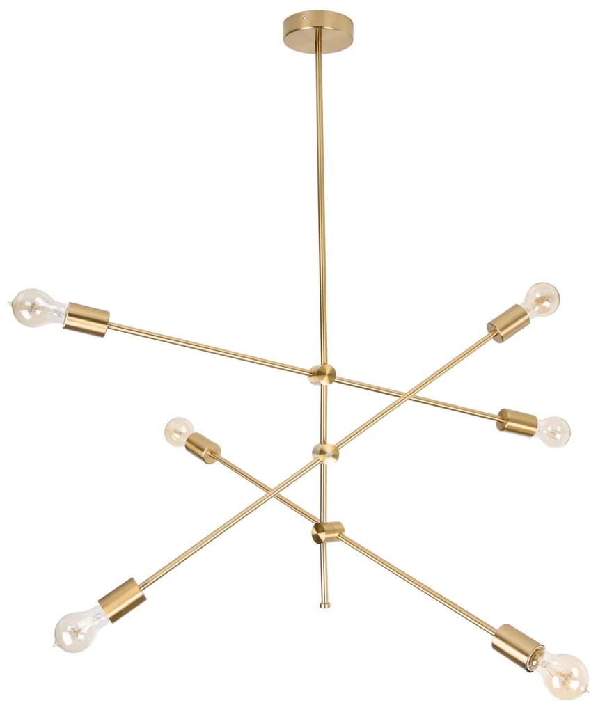 Závesná lampa variácia zlatá