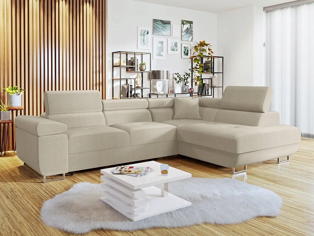 Rohová rozkladacia pohovka Talvio (p) (manila 02)