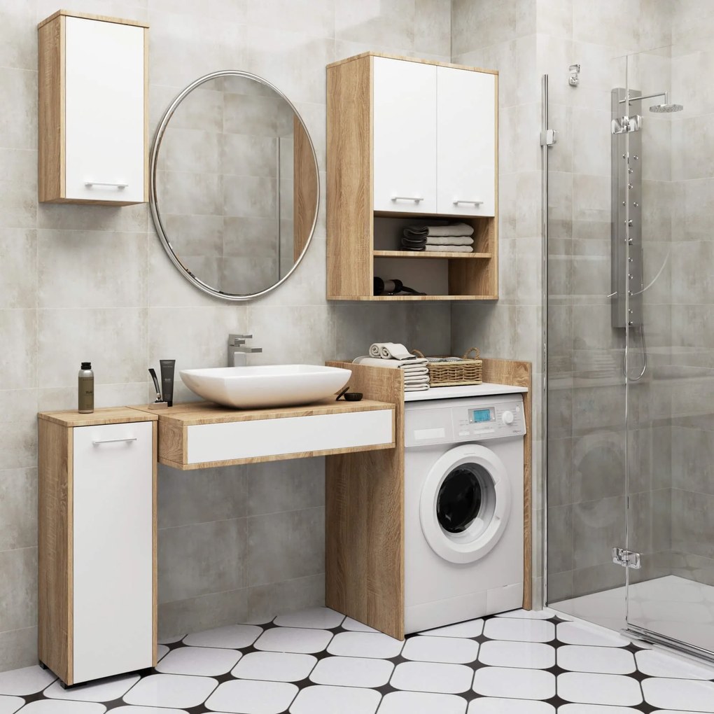 Závesná kúpeľňová skrinka Fin W64 2D 64 cm - výber z 8 prevedení