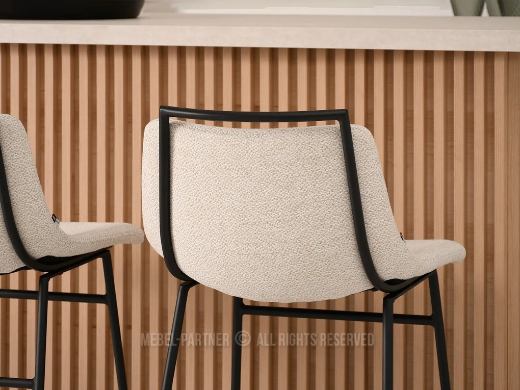 Stolička Sara (krémová + čierna). Akcia -20%. Vlastná spoľahlivá doprava až k Vám domov. 1110745