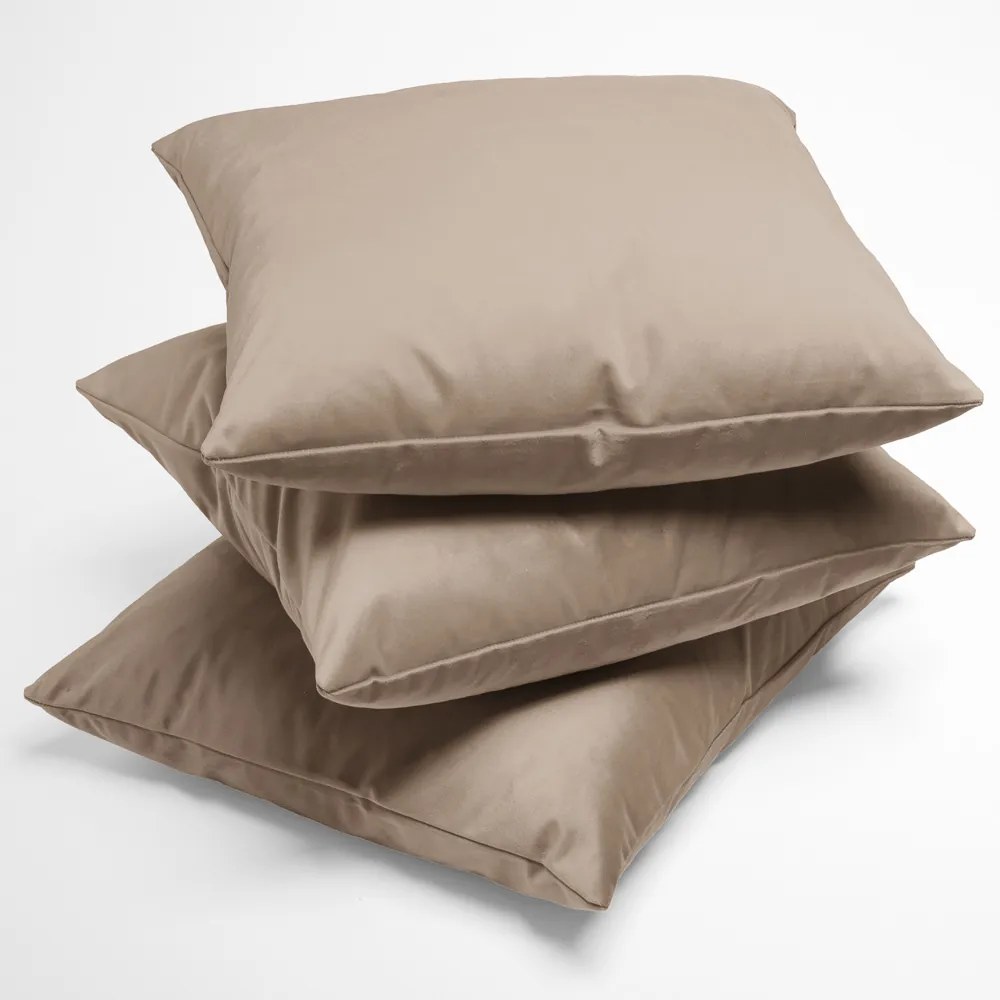 Biante Zamatová obliečka na vankúš Velvet Prémium SVP-042 Béžovohnedá 60 x 60 cm