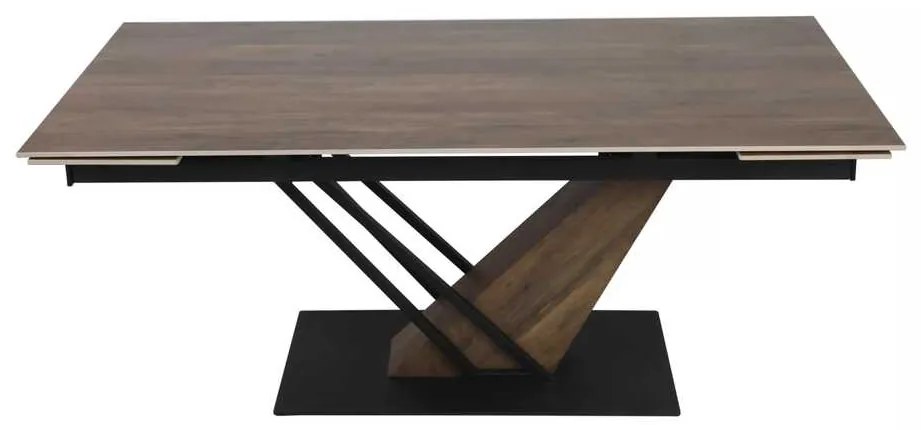Jedálenský stôl Michel II 160 x 90 cm, dub / čierna