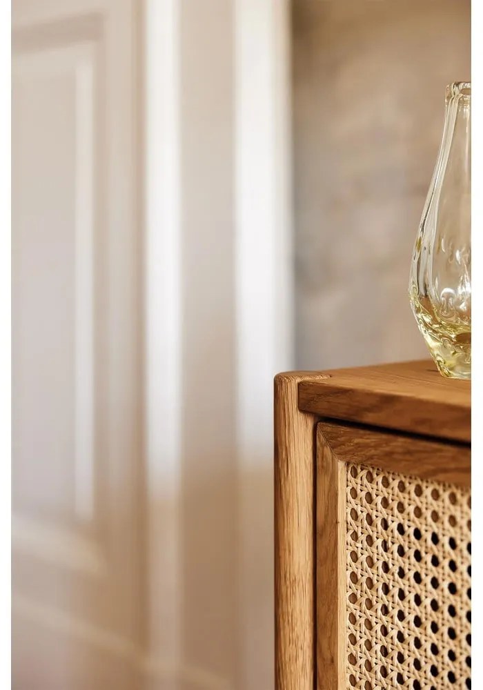 Nízka komoda z dubového dreva 142x84 cm Pola - The Beds