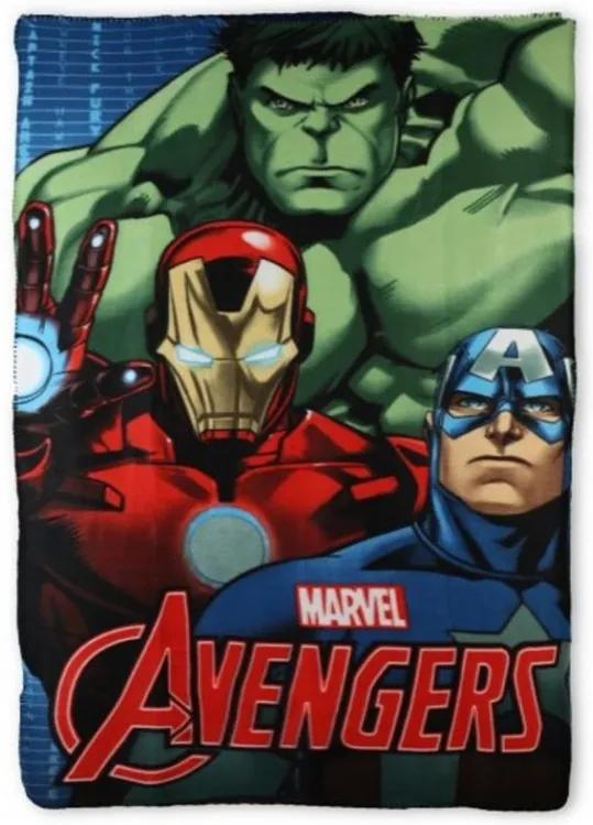 Setino - Detská fleece deka Avengers, 100 x 150 cm
