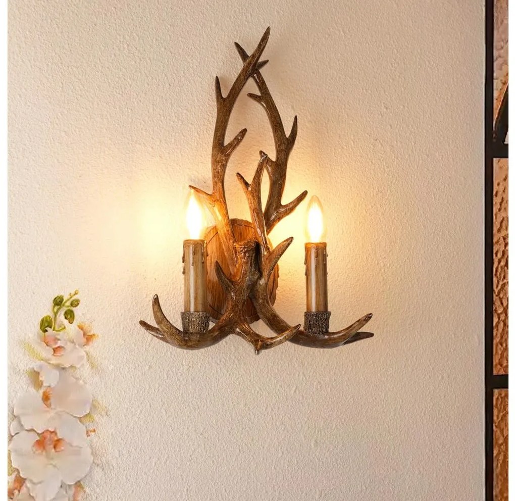 Brilagi - Nástenné svietidlo DEER 2xE14/10W/230V parohy