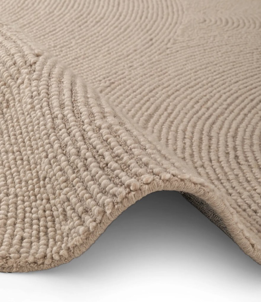 Hanse Home, Kusový koberec Eleni 106221 Hellbeige kruh, 150x150 (priemer) kruh, béžová, obývacia izba