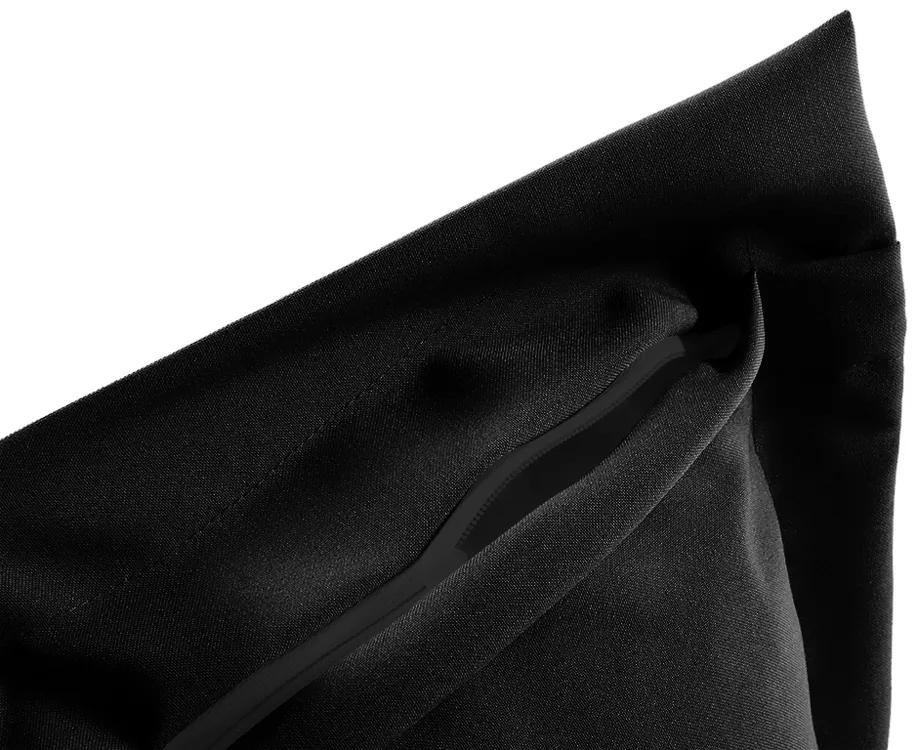 Biante Dekoračná obliečka na vankúš s lemom Rongo RG-014 Čierna 30 x 50 cm