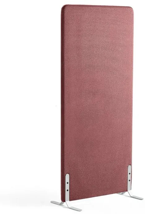 Paraván ZONE, 1700x800x46 mm, látka Rivet, biele nožičky, slivková