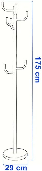 Stojanový vešiak WIKTOR čierny