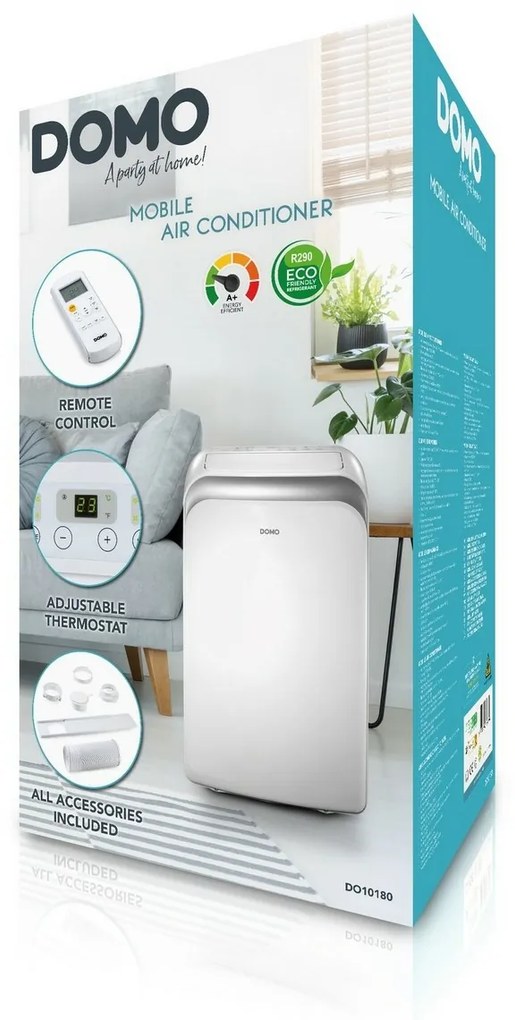 DOMO DO10180 mobilná klimatizácia A+, 9 000 BTU