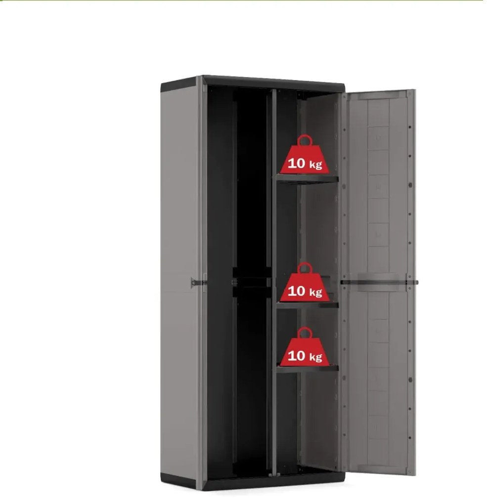 KIS Skriňa JOLLY vysoká delená 68 cm, šedá