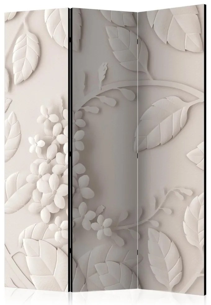 Artgeist Paraván - Paper Flowers (Cream) [Room Dividers]