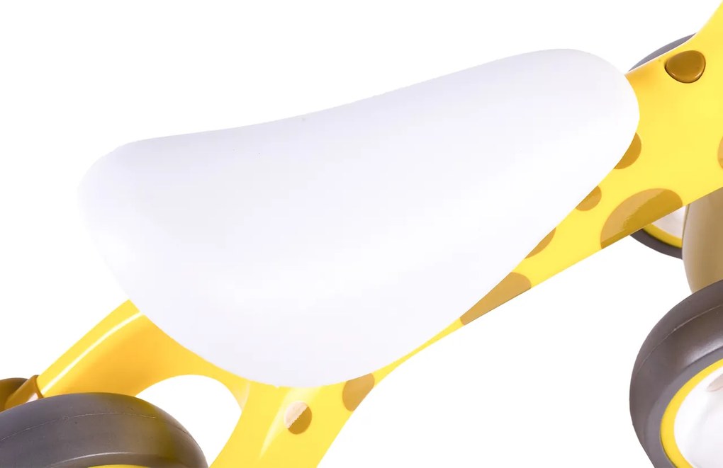 ECOTOYS odrážadlo Žirafa – balančný bicykel 12–36 m, EVA kolesá, ľahký 2 kg