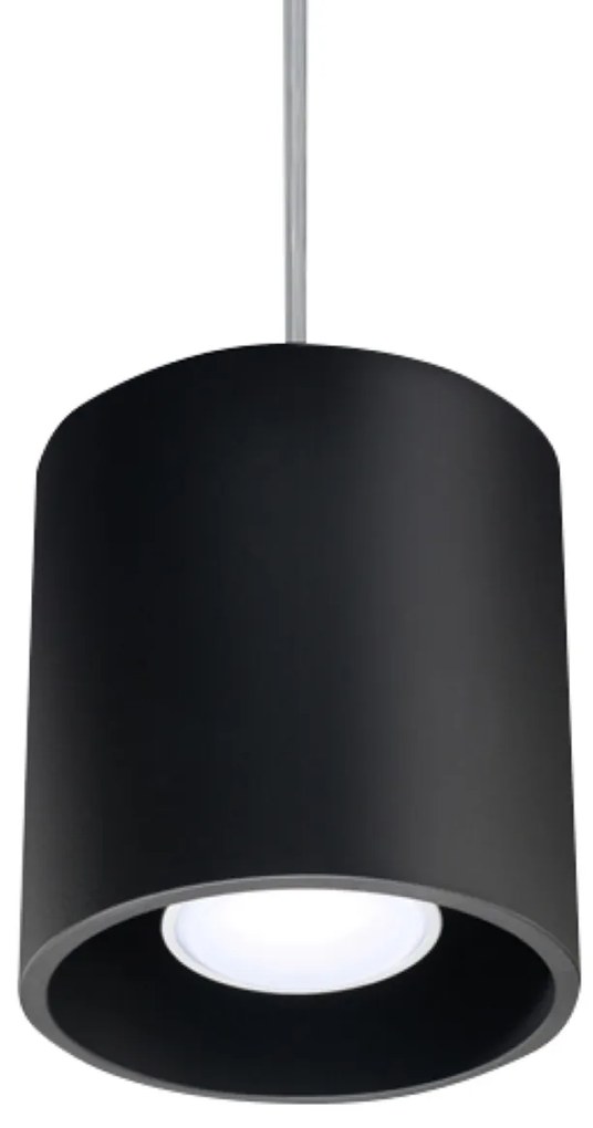 Závesné svietidlo Orbis, 1x čierne kovové tienidlo