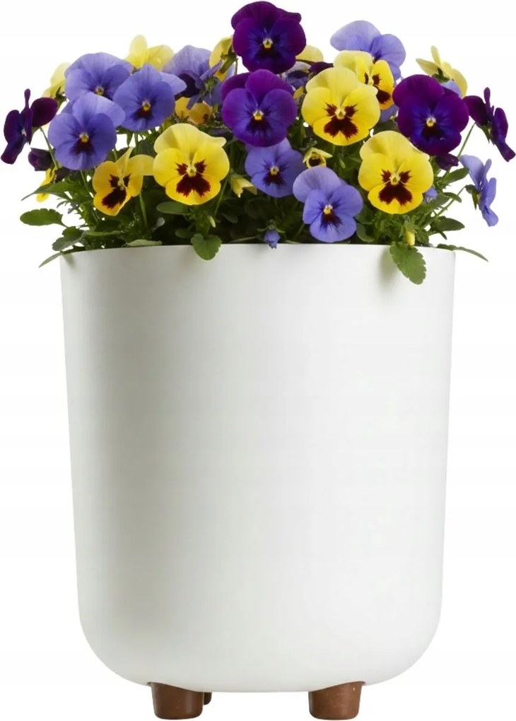 Sada 2 ks květináčů Terra 21x19,3/27,4x24,2 cm krémová