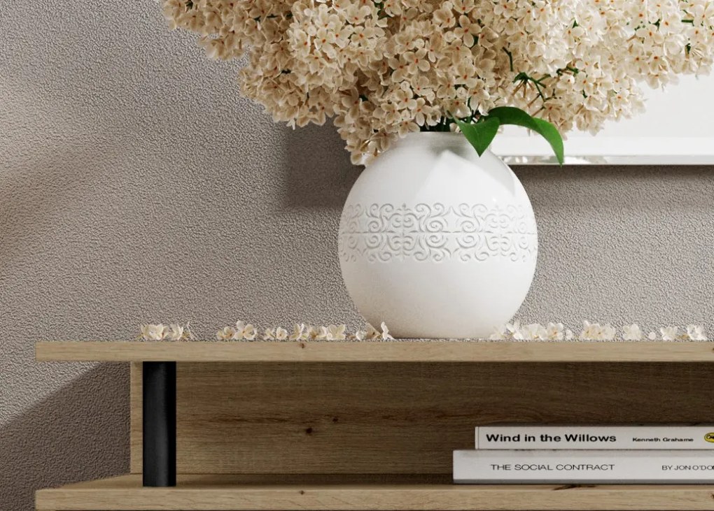 Komoda Drift, dub artisan/kašmírová béžová