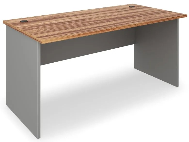 Stôl SimpleOffice 160 x 80 cm, orech vlašský / sivá