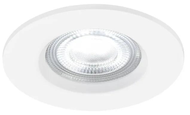 NORDLUX Inteligentné zapustené kúpeľňové svetlo LED DON SMART, 4,7 W, teplá-studená biela, 8,5 cm, biela