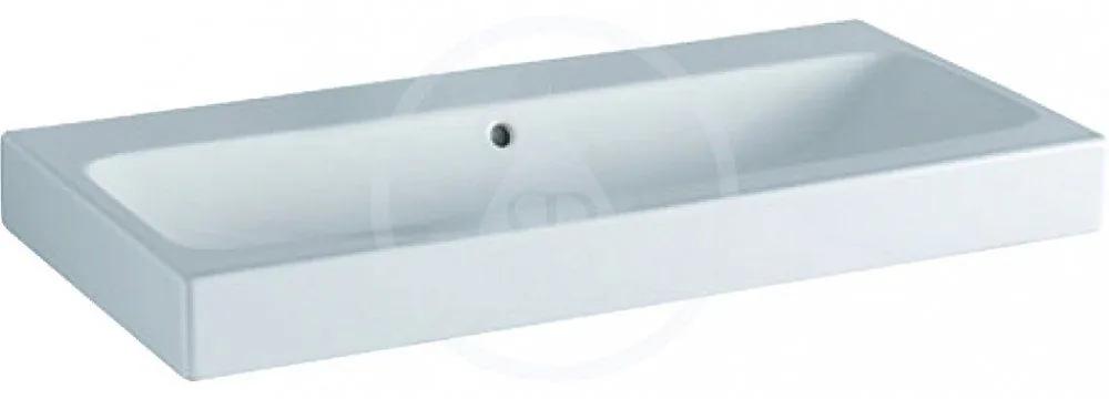 GEBERIT iCon závesné umývadlo bez otvoru, s prepadom, 600 x 485 mm, biela, s povrchovou úpravou KeraTect, 124063600