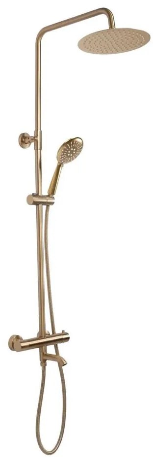 REA-P6604 - Sprchová súprava s termostatickou batériou LUNGO, brúsené zlato