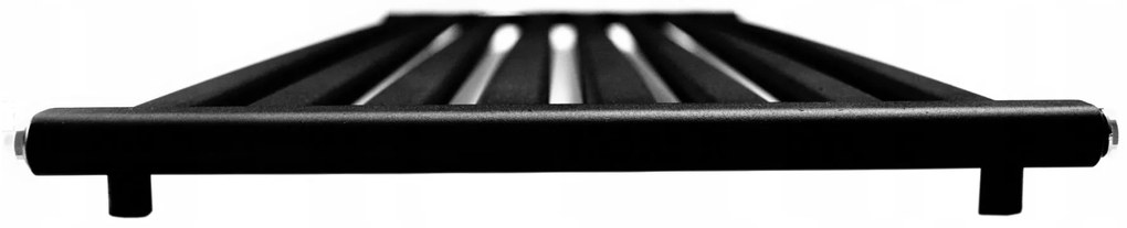 Regnis Kalipso MIR, vykurovacie teleso 500x1000mm so stredovým pripojením 50mm, 531W, čierna matná, KALIPSOMIR/1000/500/D5/BLACK