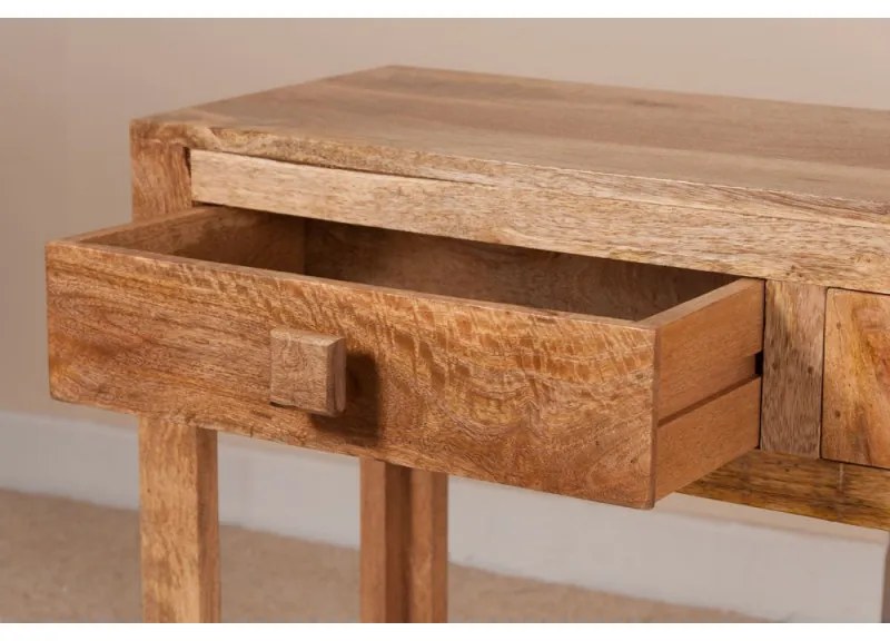 Konzolový stolík Hina 110x76x35 z mangového dreva Mango natural