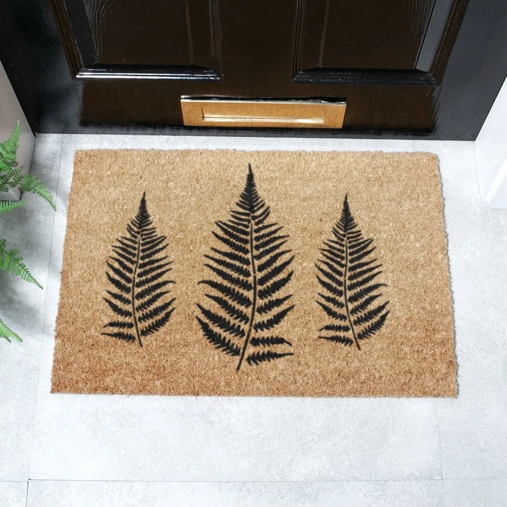 Rohožka z kokosového vlákna 40x60 cm Fern Leaf – Artsy Doormats