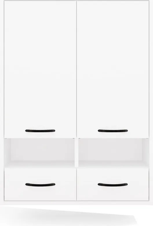 Horná závesná skrinka do kúpeľne Nina 66 cm biela