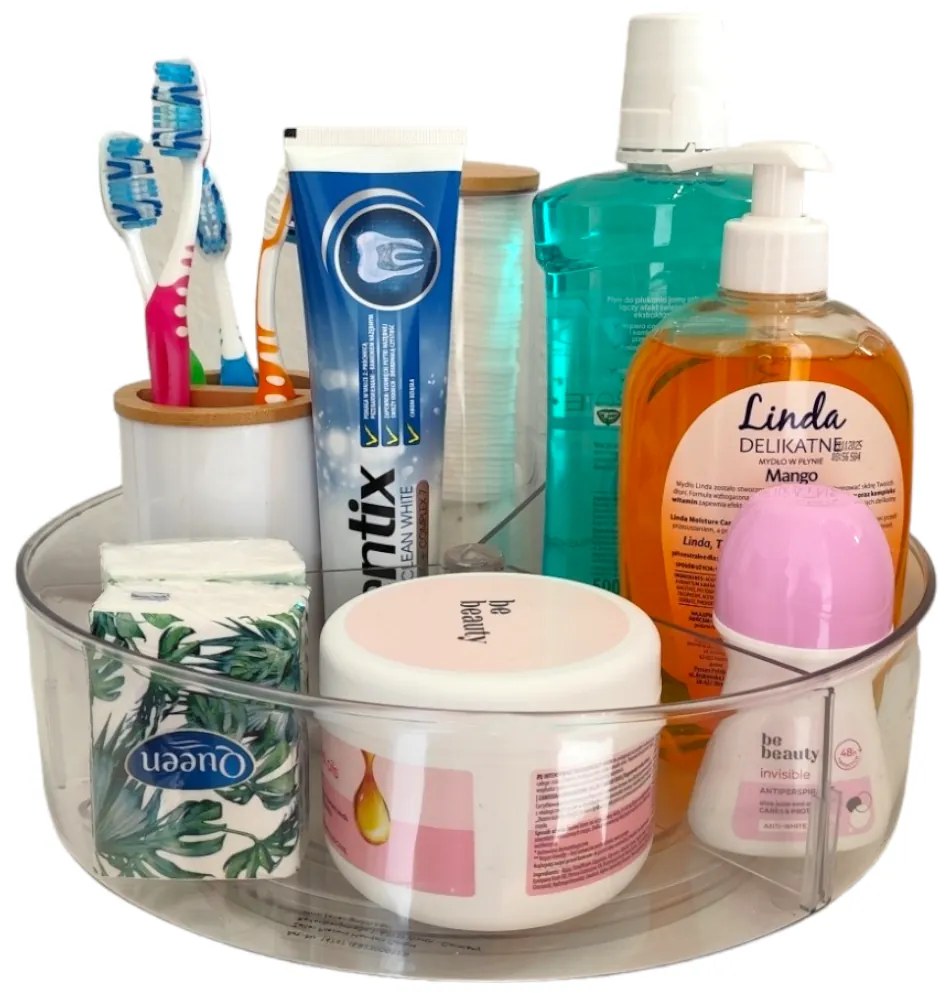 Zeller Present Otočný organizér s priehradkami, Zeller COMPACTA pr. 27 x 9 cm