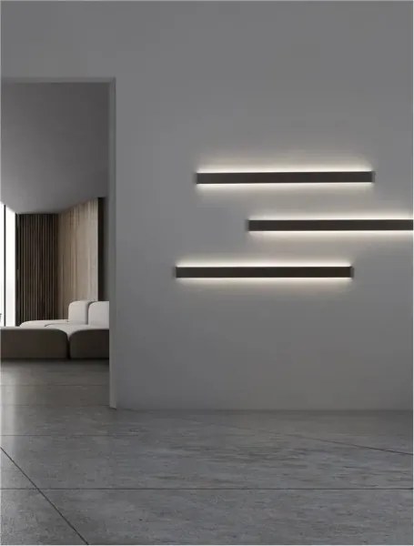 LED nástenné svietidlo Seline 120 čierne