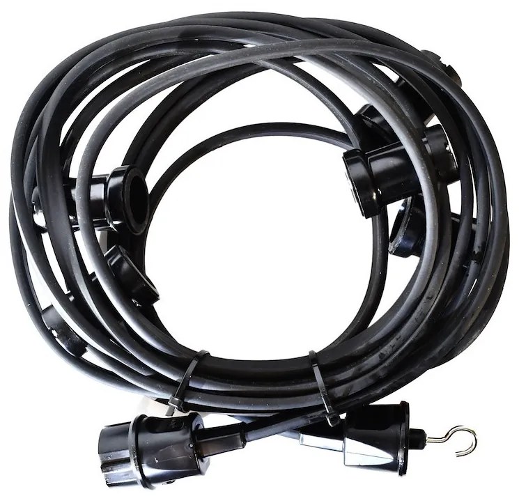 LED svetelná reťaz, 10m, (bez žiaroviek), háčik, b