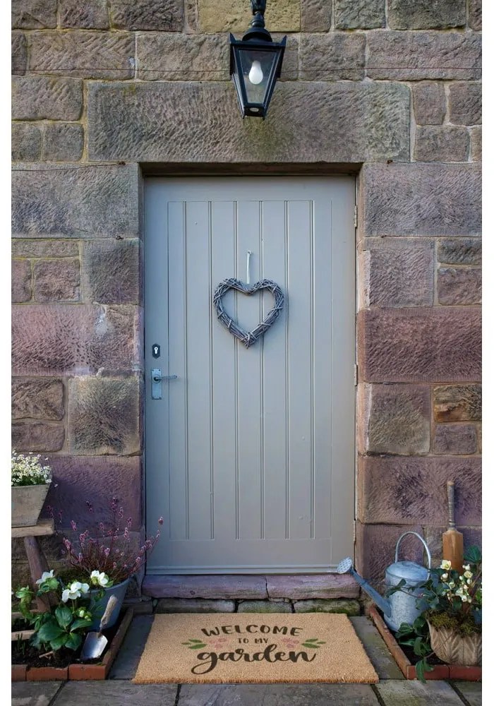 Rohožka z kokosového vlákna 60x90 cm Welcome to My Garden – Artsy Doormats