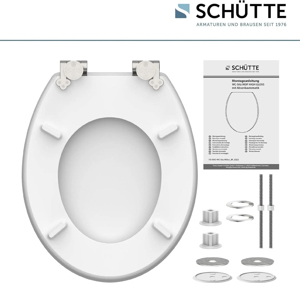 Eisl Sanitär WC sedadlo MDF Soft Close Asia High Gloss 80521