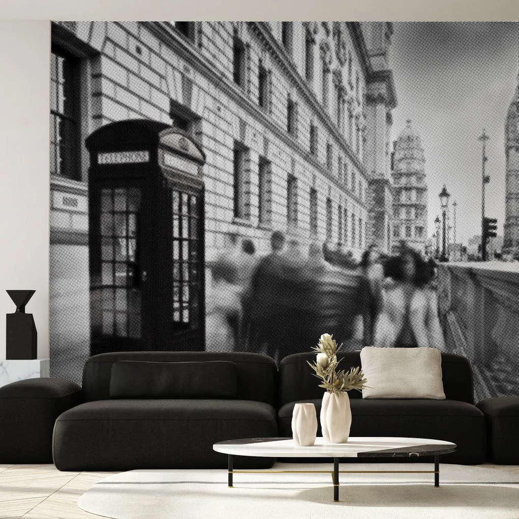 Fototapeta - Halftone city (147x102 cm)