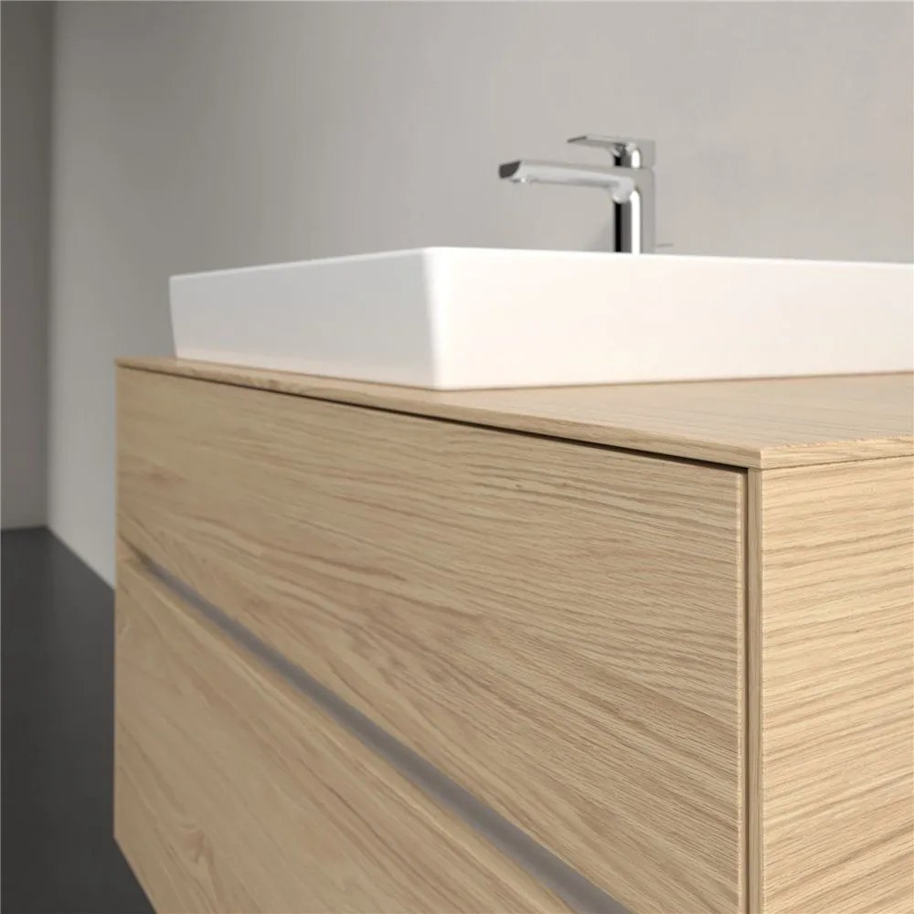 VILLEROY &amp; BOCH Collaro závesná skrinka pod umývadlo na dosku (umývadlo vľavo), 2 zásuvky, 1000 x 500 x 548 mm, Nordic Oak, C01700VJ