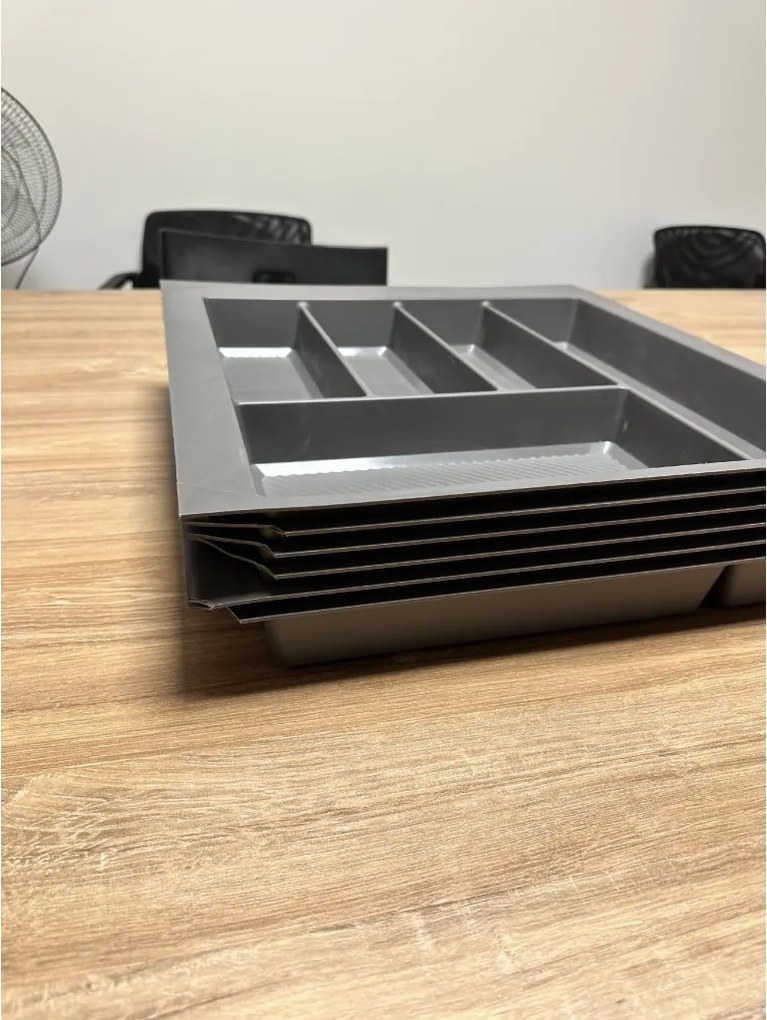 IN-DURO 2. akosť - Príborník STRIPES 39 - 45 cm s hĺbkou 42 - 49 cm, antracit