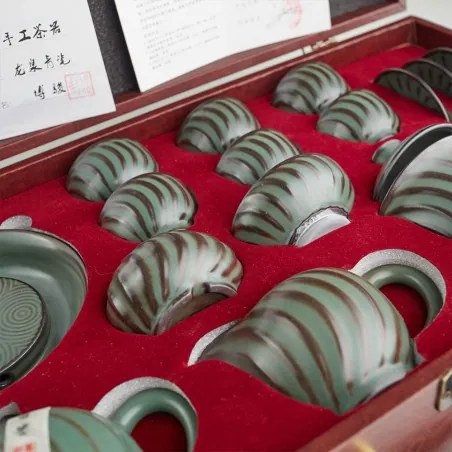 čajová souprava Longquan Celadon - Tea Waves