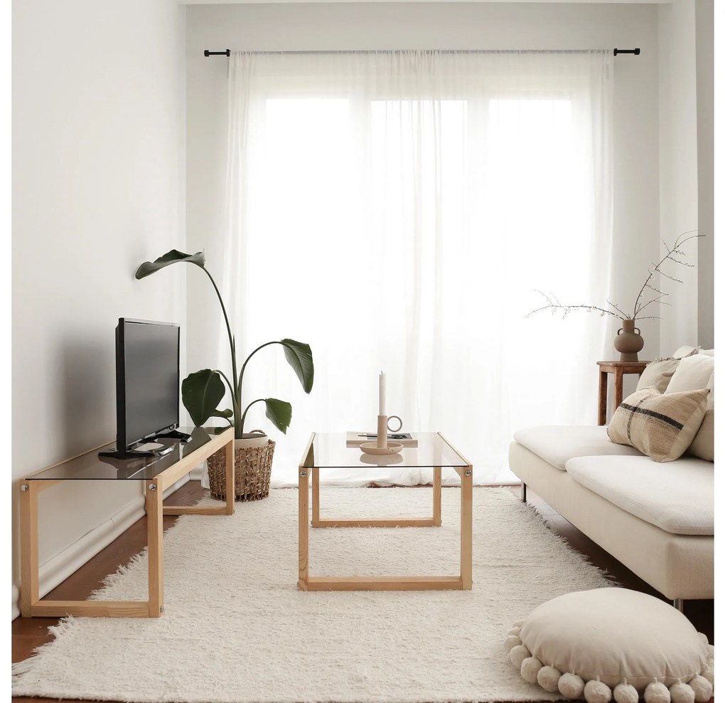 TV stolík Pevapa (natural) . Akcia -18%. Vlastná spoľahlivá doprava až k Vám domov. 1095489