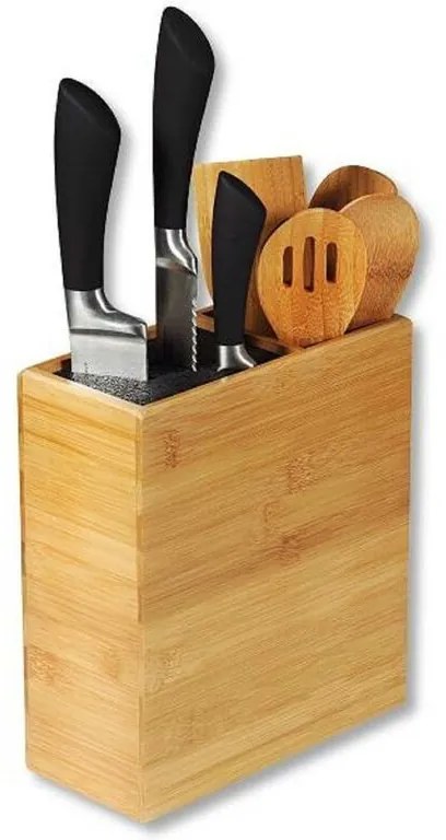 Kesper Stojan na nože so štetinami a varešky, bambusový