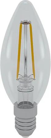 SKYlighting LED žiarovka 4W, E14, 230VAC, 420lm, 3000K, teplá biela, vláknová