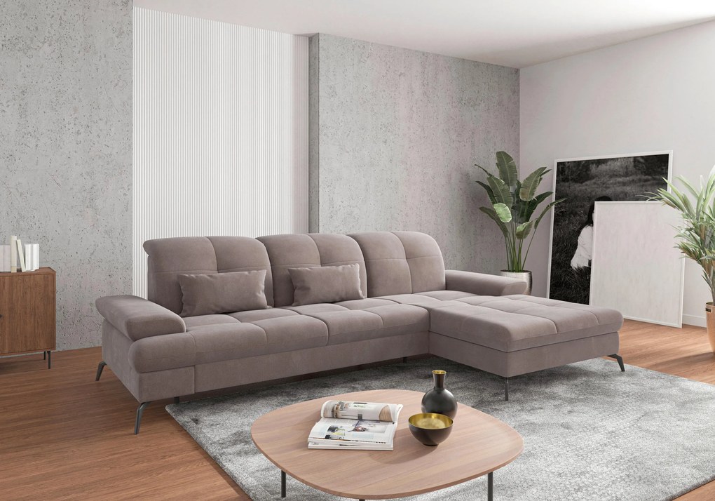 XXXLutz ROHOVÁ SEDAČKA, textil, taupe Sit & More - Sedačky - 000144011523