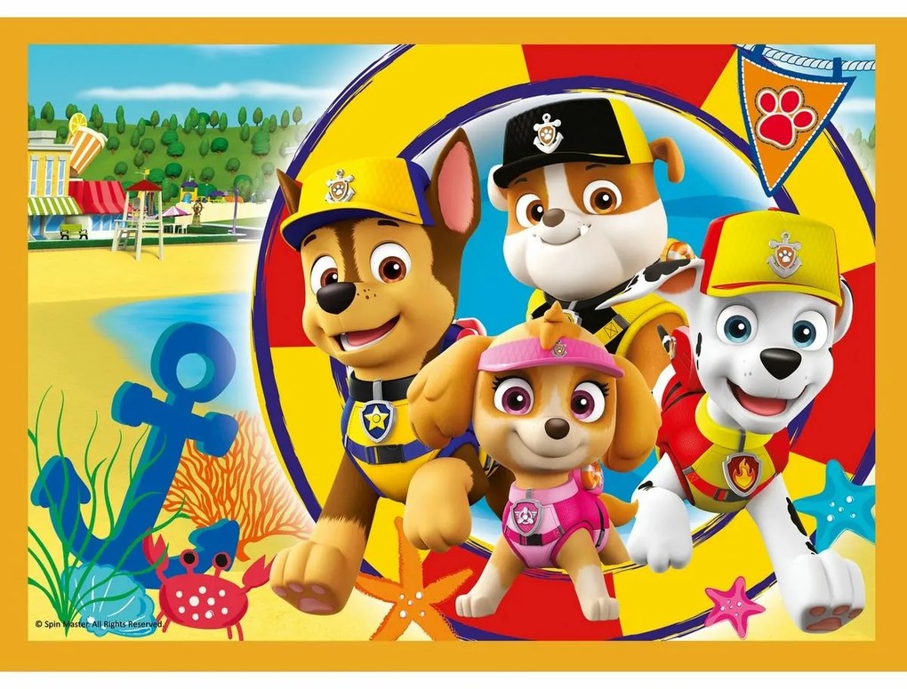 Trefl Puzzle Prázdniny Labková Patrola/Paw Patrol, 28,5 x 20,5 cm