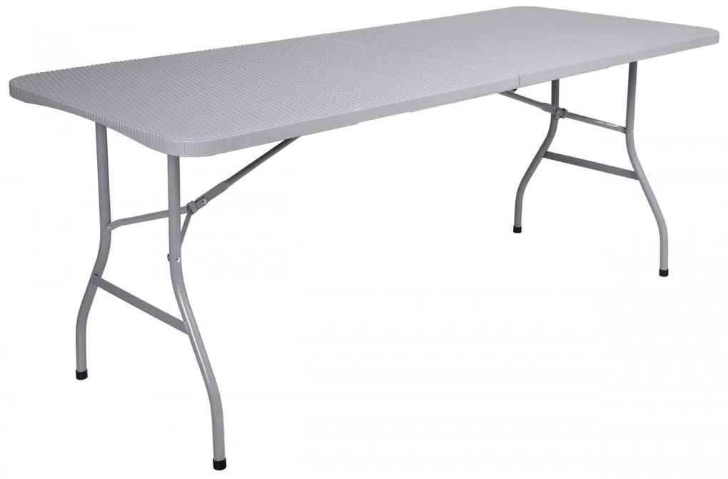 Skladací záhradný stôl sivý