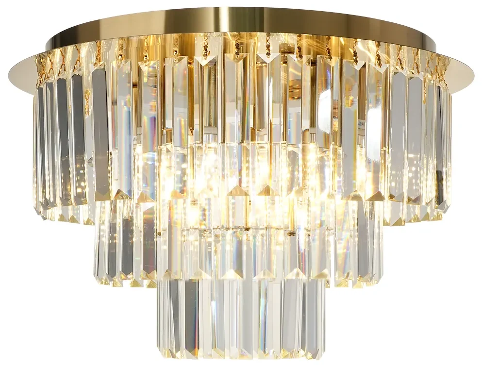 Luster Milano, 1x krištáľové tienidlo, (fi 45cm), g