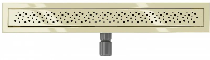 Mexen Flat M12 nerezový sprchový žľab 60 cm, zlatá, 1521060-15