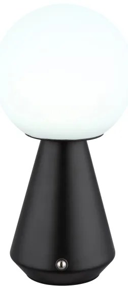 Globo 21029S - LED stmievateľná nabíjacia stolná lampa SORA 1,5W/5V 1800 mAh čie